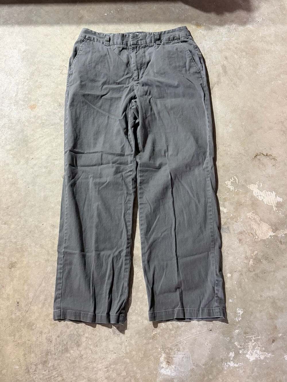 Havana Jack's Cafe Grey Ramie Cotton Blend Stretch Chino Pants
